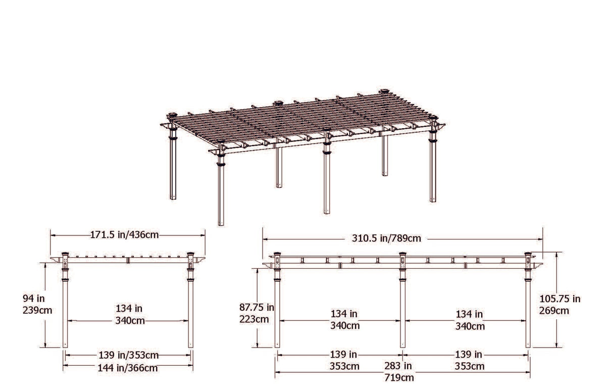 12x24 Regency Grande Pergola