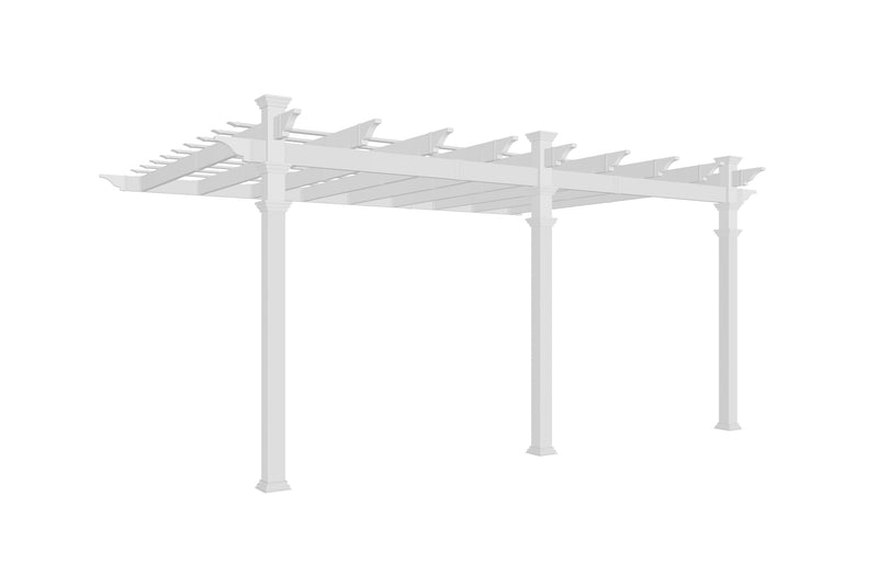 12x16 Valencia Attached Pergola Pergola Vita 