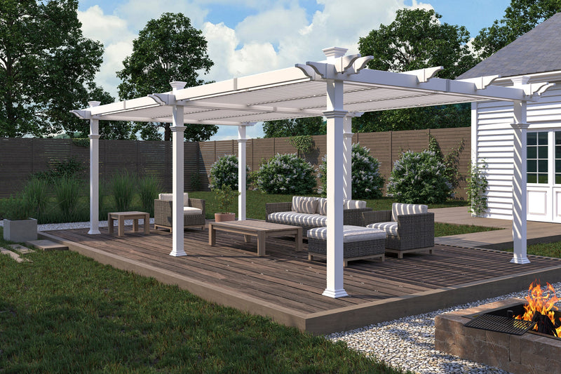 12x24 Bristol Grande Louvered Pergola Vita 