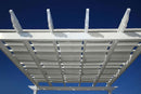 10x10 Deluxe Pergola with Tall Base Moldings and Canvas Weave Pergola Vita 