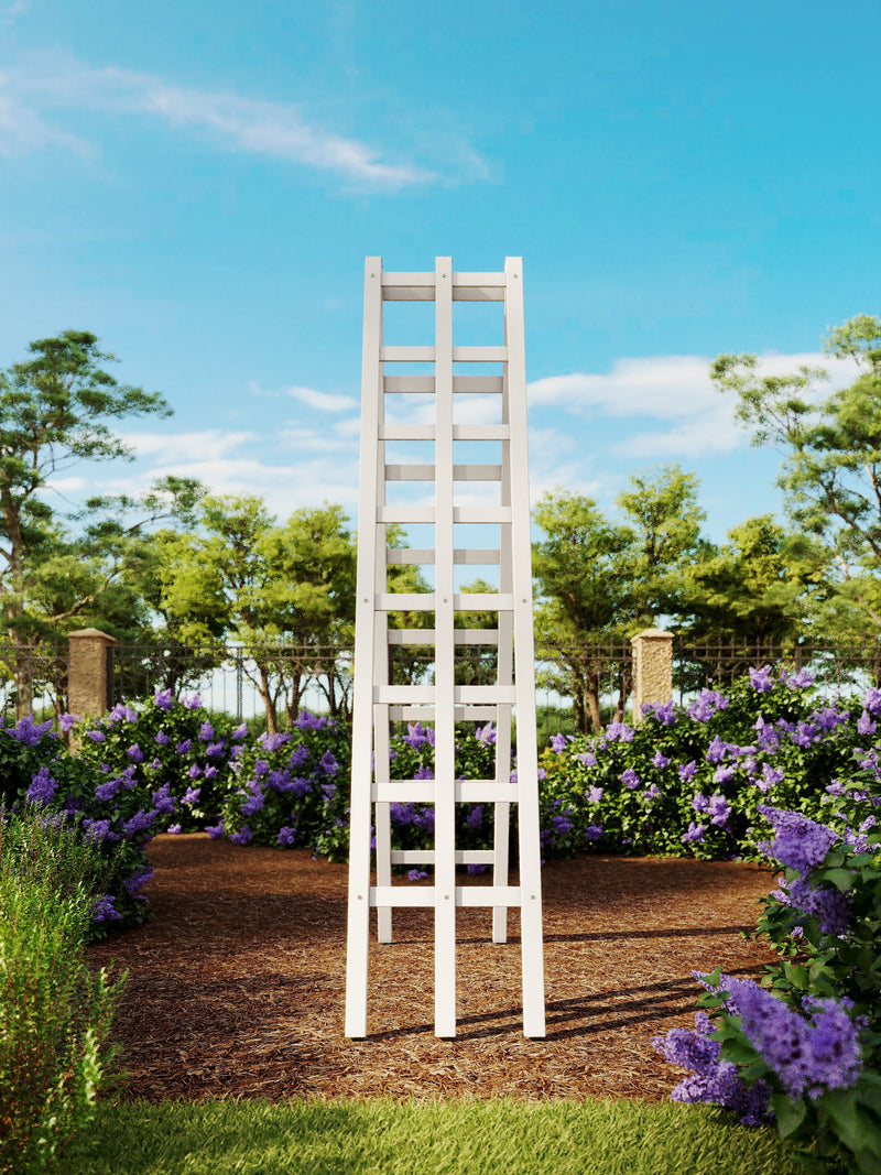 white wooden trellis CLASSIC Ladder Trellis