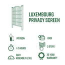 Luxembourg Privacy Screen Trellis na 
