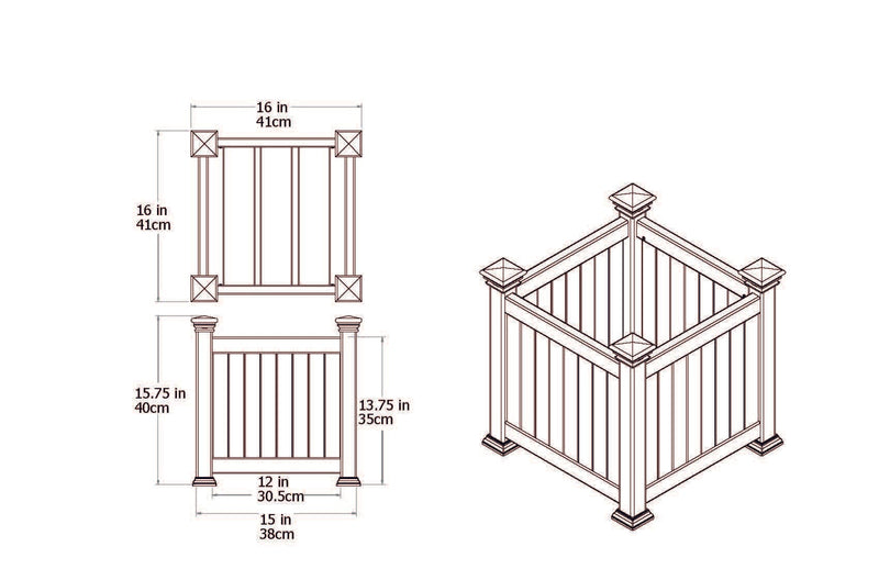 CLASSIC Cardiff Planter Box Planter Vita 