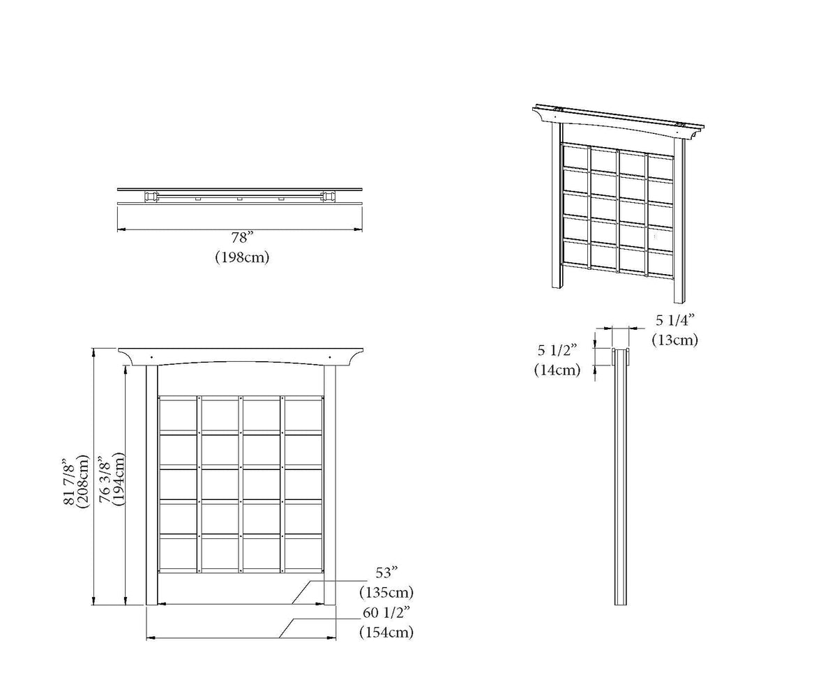 wood trellis construction details Heartwood Trellis