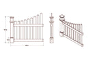 Nantucket Deluxe Arbor with Gate Arbor Vita 