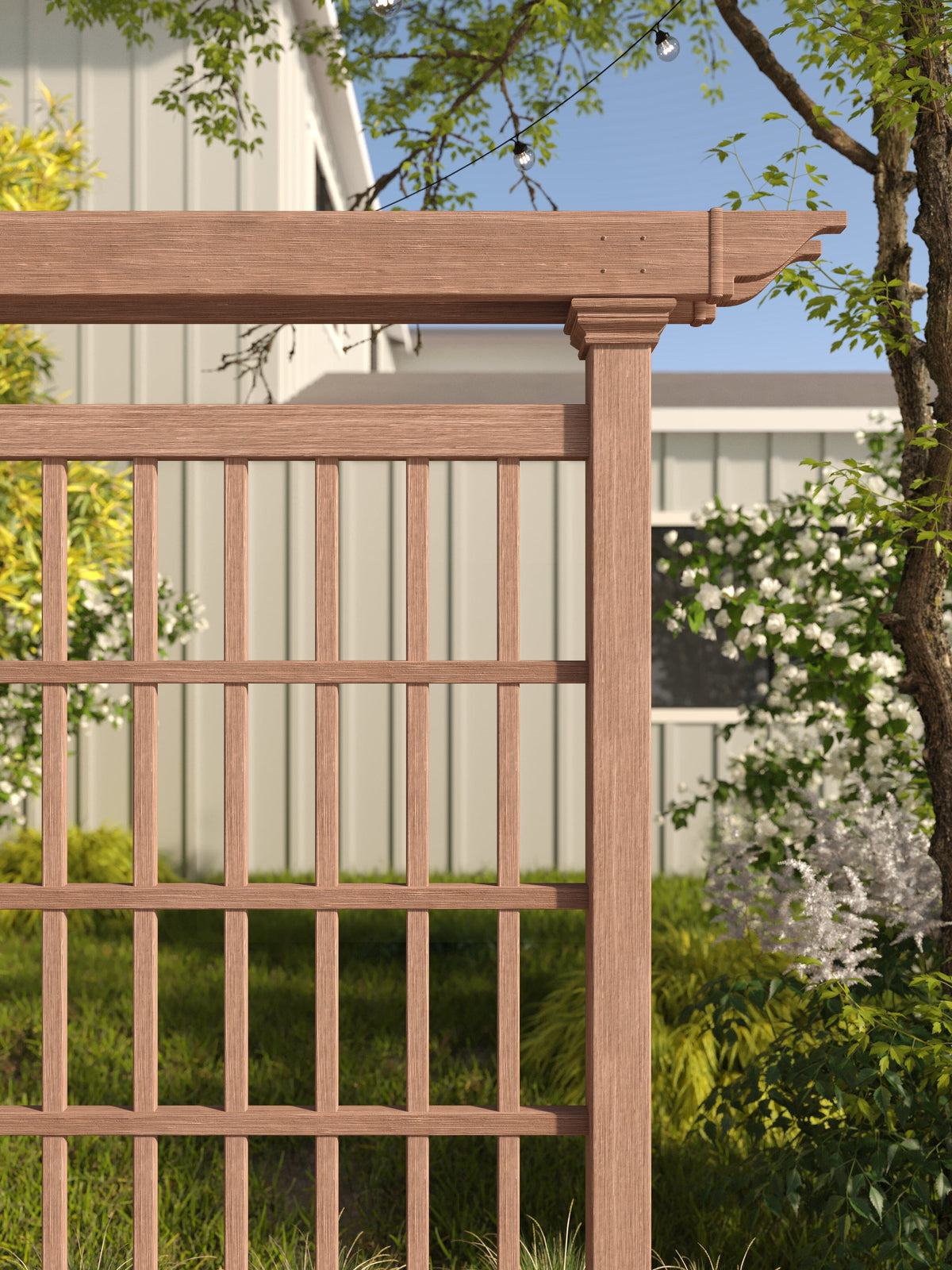 wooden privacy trellis Colonial Privacy Screen