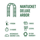 Nantucket Deluxe Arbor Arbor Vita 