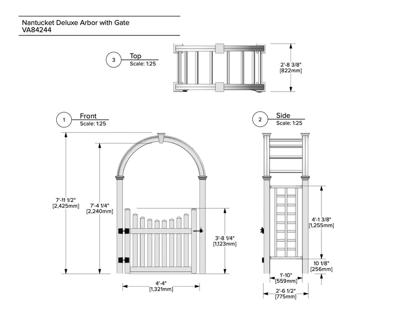 Nantucket Deluxe Arbor Arbor Vita 