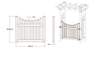 Fairfield Arbor with Gate Arbor Vita 