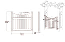 Fairfield Arbor with Gate Arbor Vita 