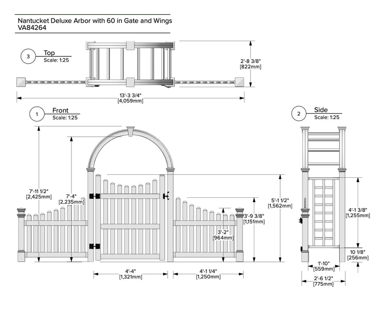 Nantucket Deluxe Arbor Arbor Vita 