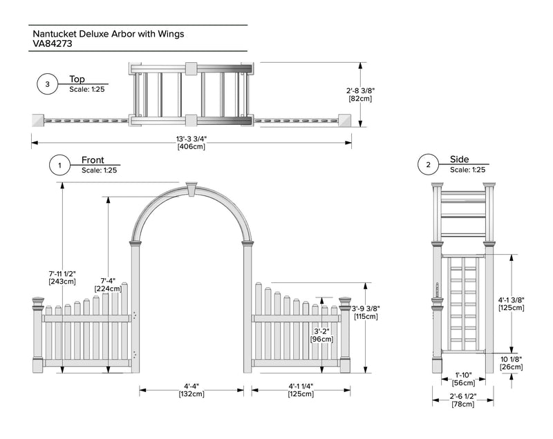Nantucket Deluxe Arbor Arbor Vita 