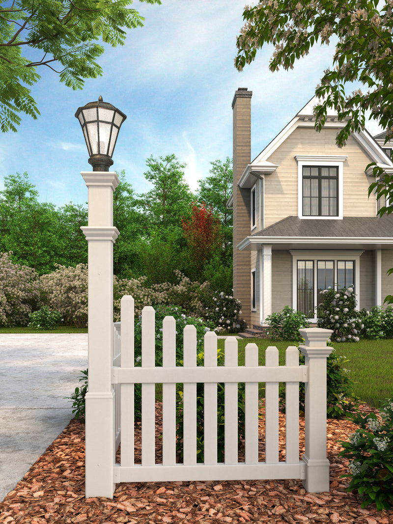 CLASSIC Corner Picket Lamp Post Decor Vita 