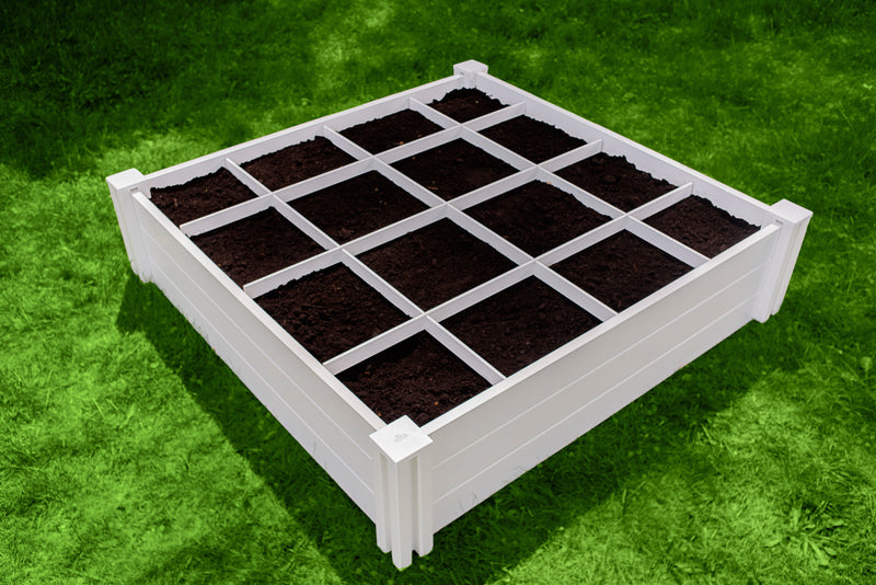 CLASSIC 4x4x11 Garden Bed with GroGrid Garden Vita 