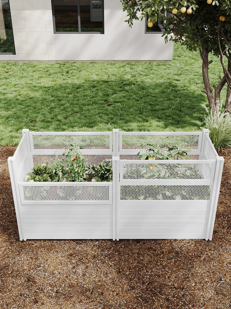 Classic 33" x 97" Keyhole Composting Garden with Fencing Garden Vita 