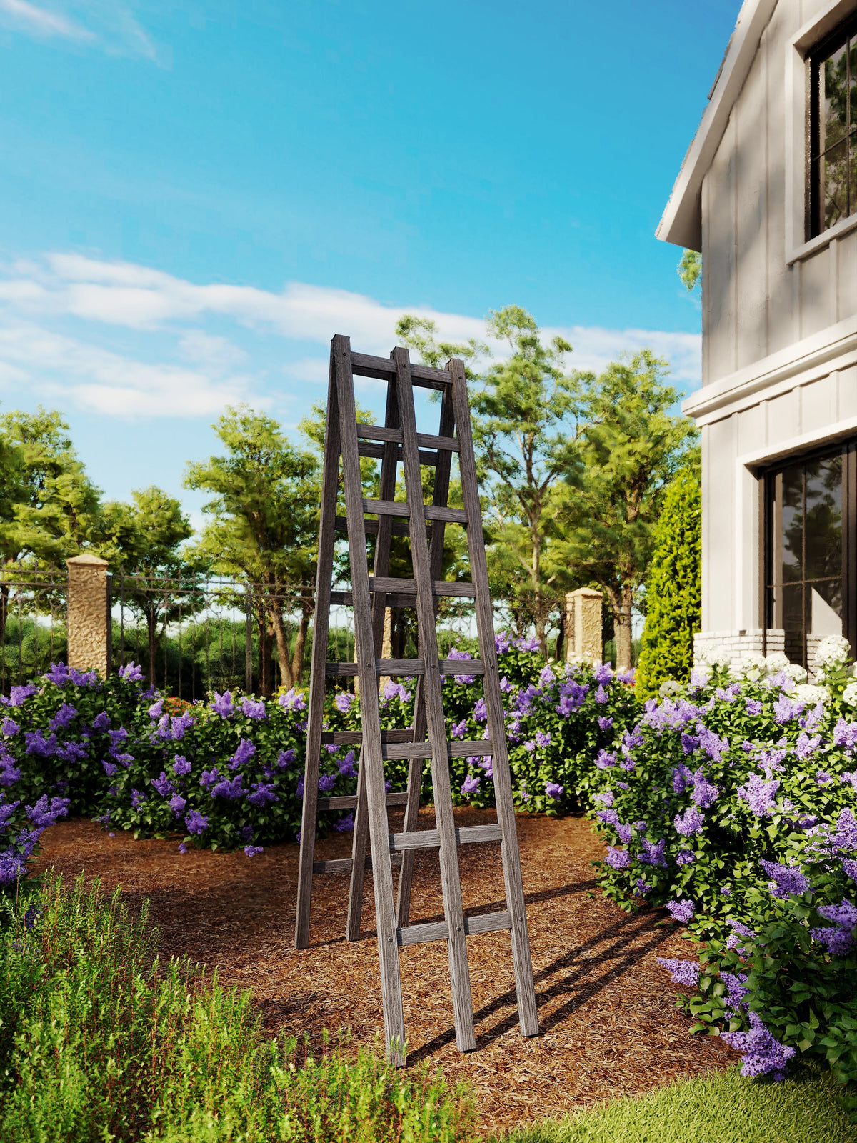 urbana planter with trellis URBANA Ladder Trellis