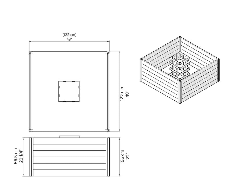 URBANA 4x4 Keyhole Composting Garden Garden Vita 