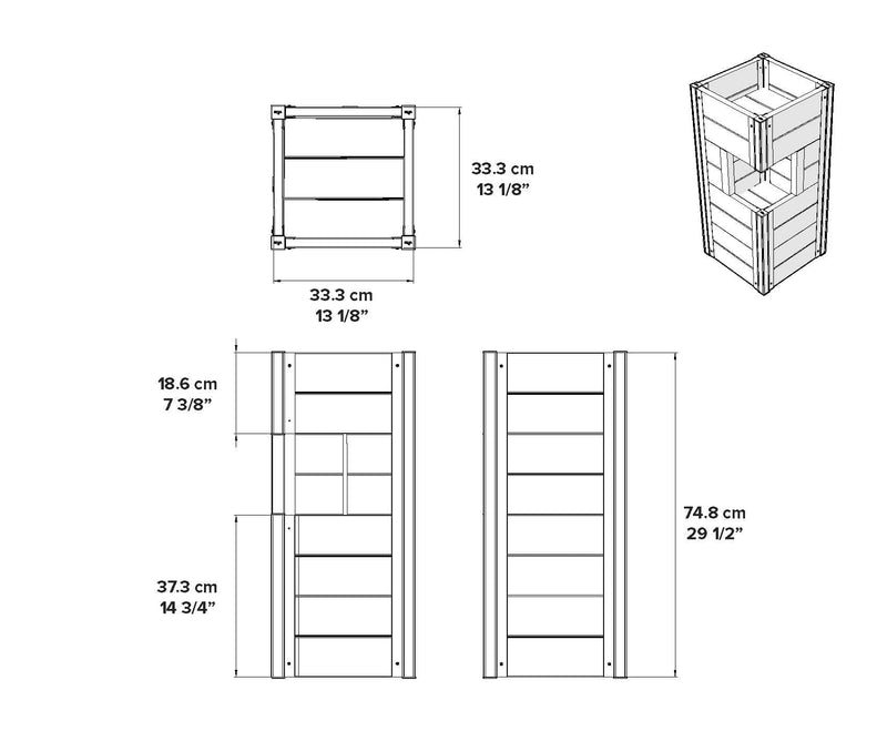 URBANA Pillar Planter Planter Vita 