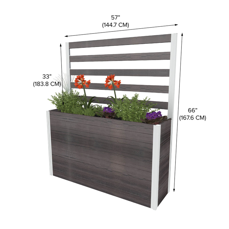 URBANA Large Parklette with Trellis Planter Vita 