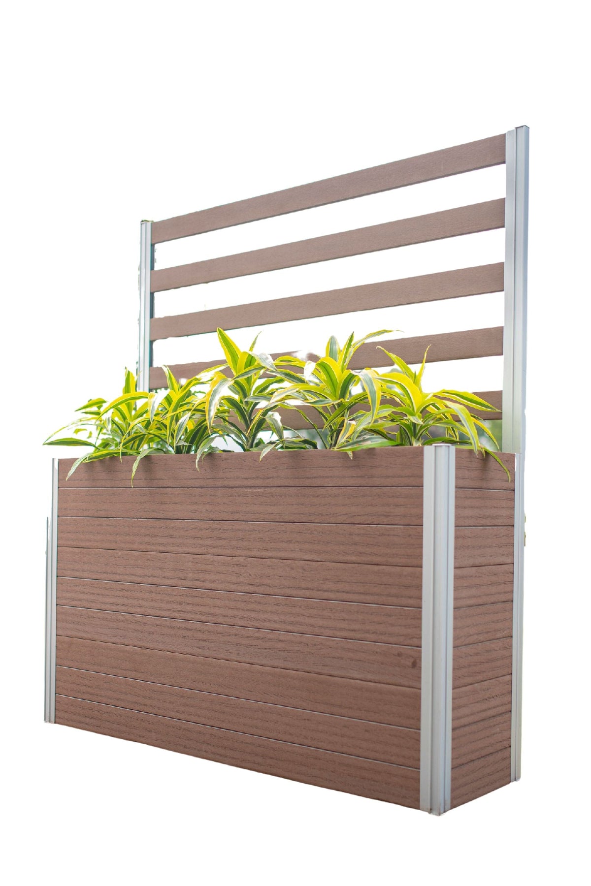 urbana outdoor planter box with trellis URBANA Large Parklette with Trellis