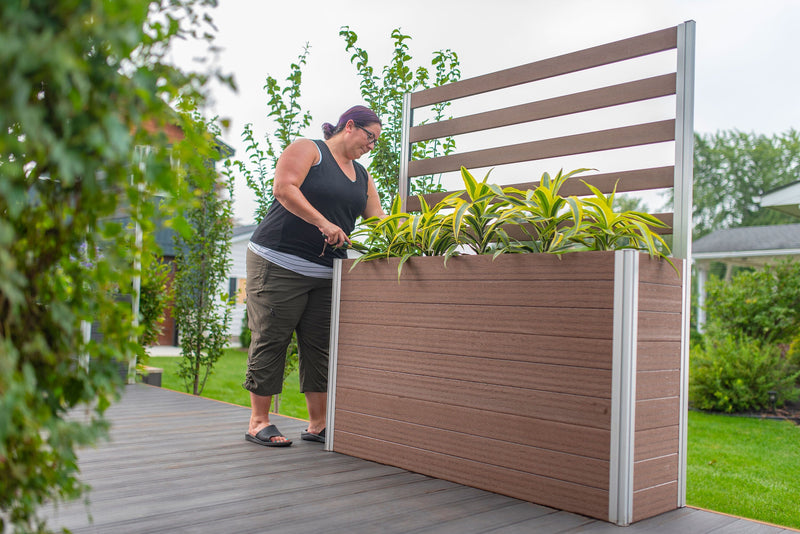 planter with trellis large URBANA Large Parklette with Trellis