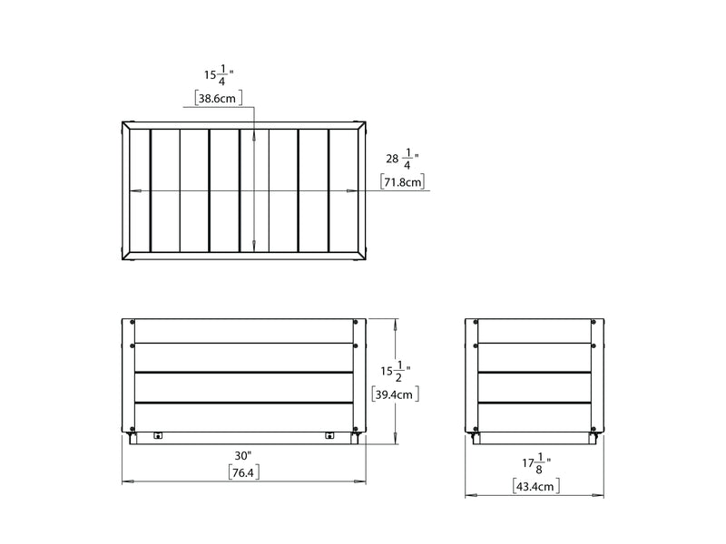 Delta Small Modern Planter - 2 Pack Planter Vita 
