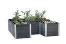 URBANA 6x6 Keyhole Composting Garden Garden Vita Slate Gray 