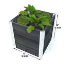 Urbana 2 ft x 2 ft Cube Planter, 2-pack Planter Vita 