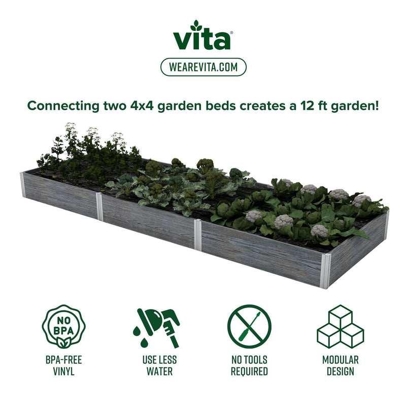 URBANA 4x4x11 Garden Bed, 2 Pack Garden Vita 