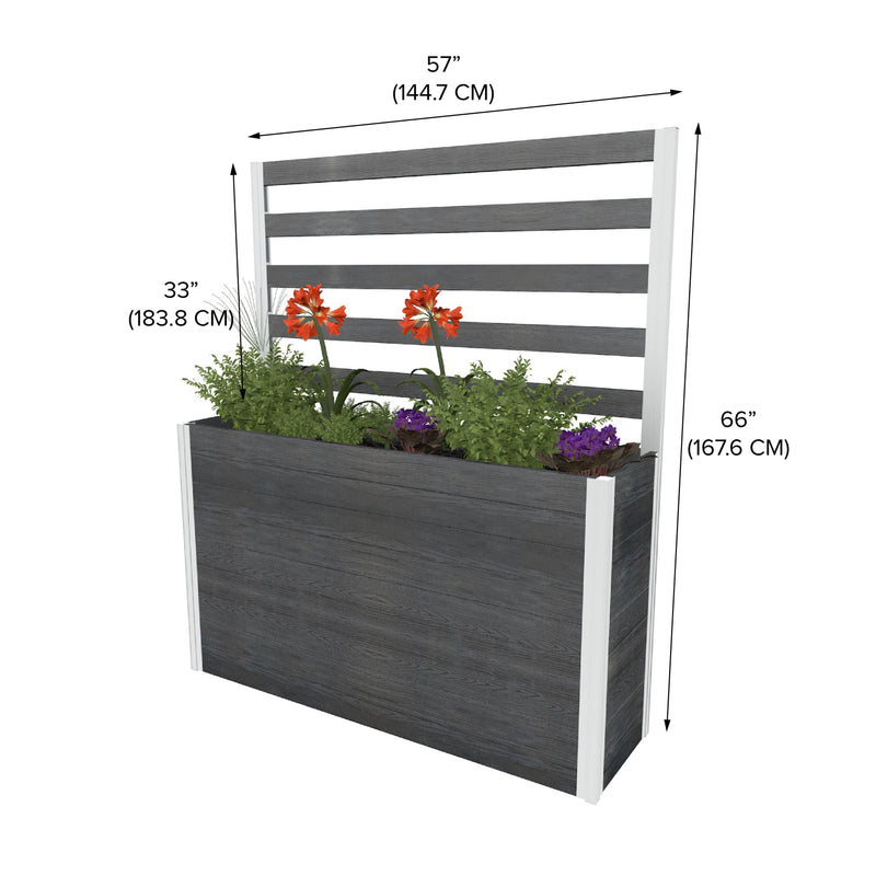 URBANA Large Parklette with Trellis Planter Vita 