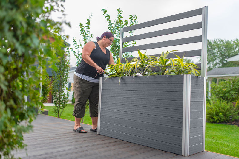 URBANA Large Parklette with Trellis Planter Vita 