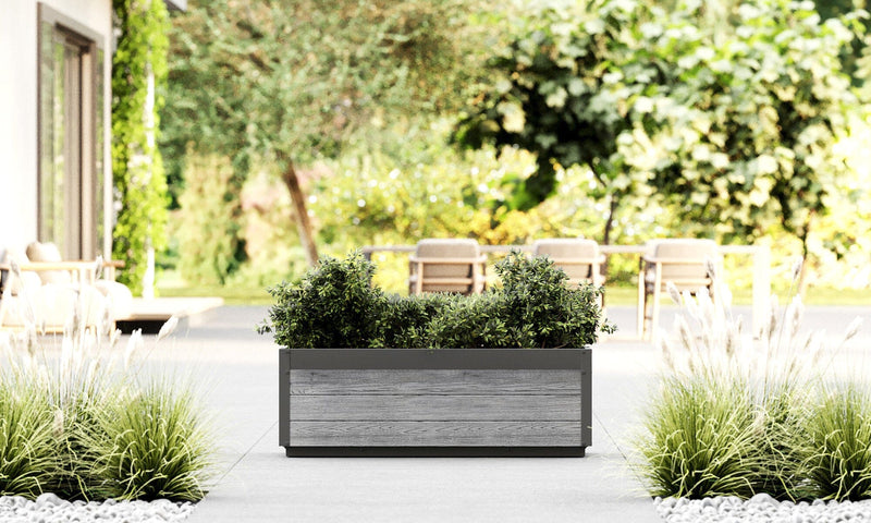 Delta Modern Planter Planter Vita Slate Gray 45" 