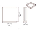MEZZA 4x4x11 Garden Bed Garden Vita 