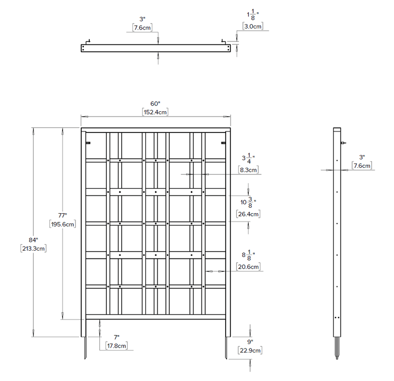 Cedar Modern Trellis Trellis Vita 