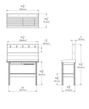 Cedar Potting Bench Decor Vita 
