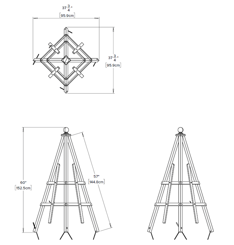 Cedar Garden Obelisk Decor Vita 