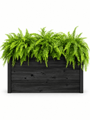 MEZZA Large Parklette Planter Planter Vita Charcoal 