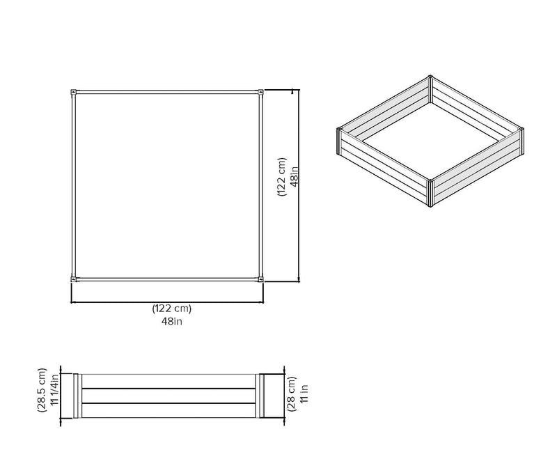 URBANA 4x4x11 Garden Bed Garden Vita 