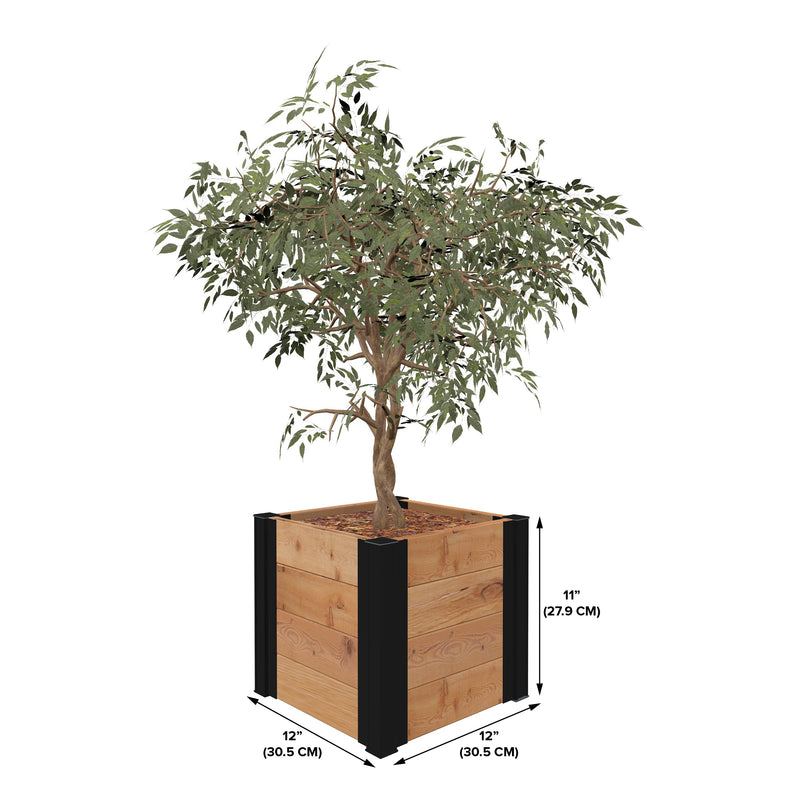 Mezza 12” Cube Planter Planter Vita 