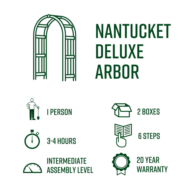 Nantucket Deluxe Arbor Arbor Vita 