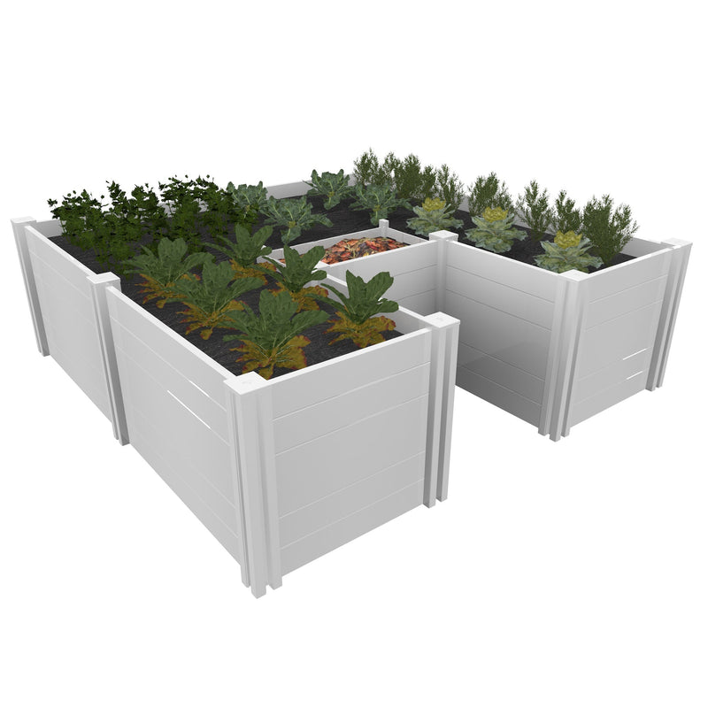 CLASSIC 6x6 Keyhole Composting Garden Garden Vita 