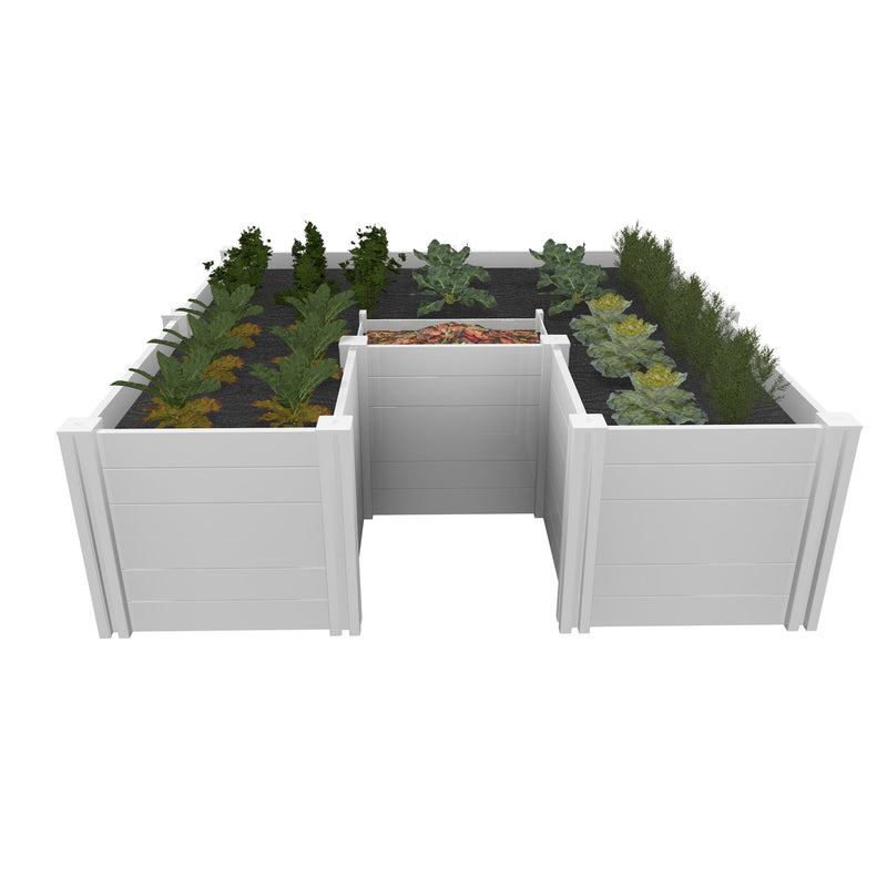 CLASSIC 6x6 Keyhole Composting Garden Garden Vita 