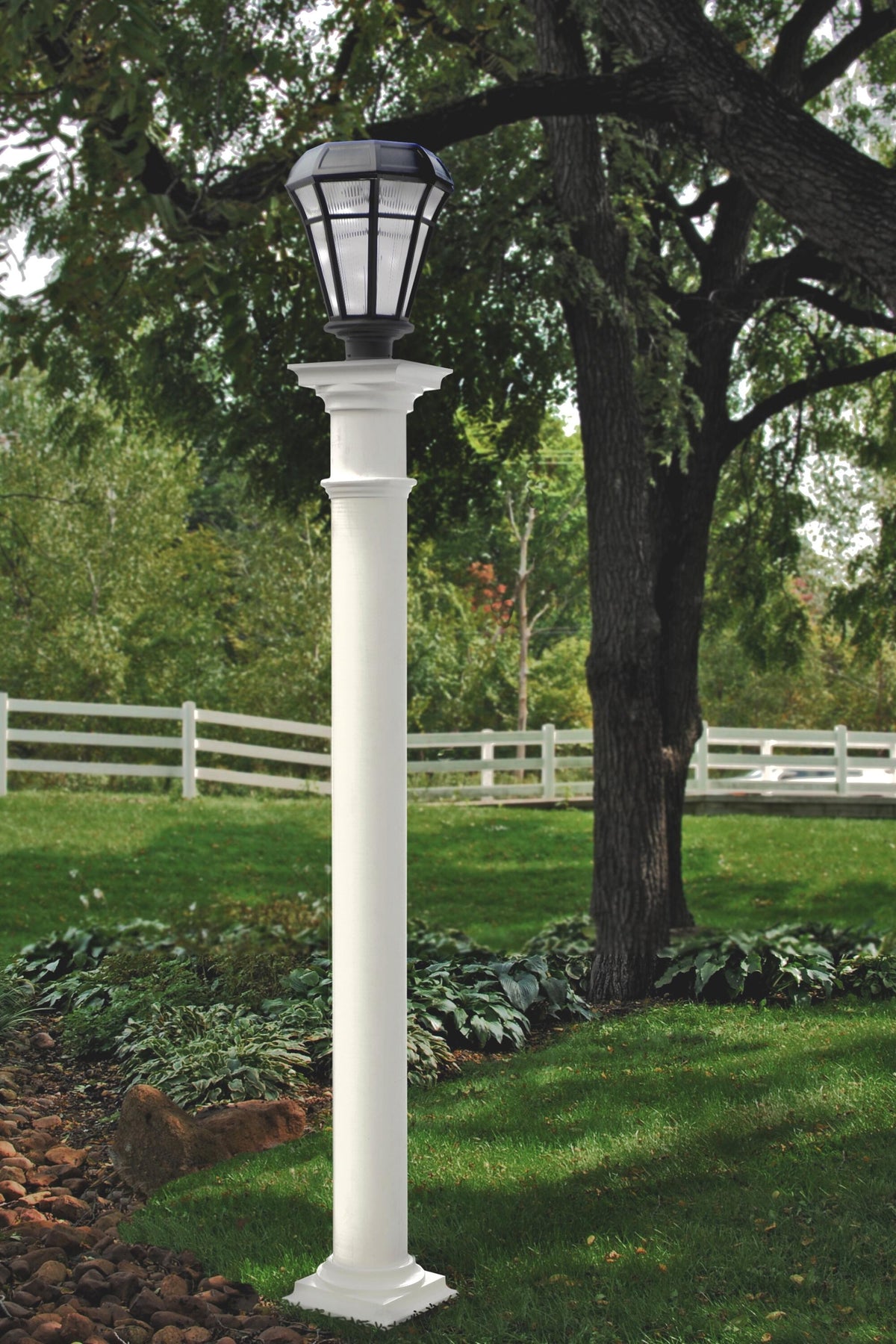 Ring lamp post on sale