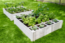 4x4x11 Garden Bed with Grid - 2 Pack Garden Vita 