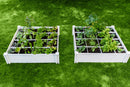 4x4x11 Garden Bed with Grid - 2 Pack Garden Vita 