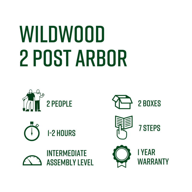 Wildwood 2 Post Arbor Arbor Vita 