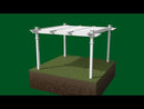 12x12 Camelot Louvered Pergola