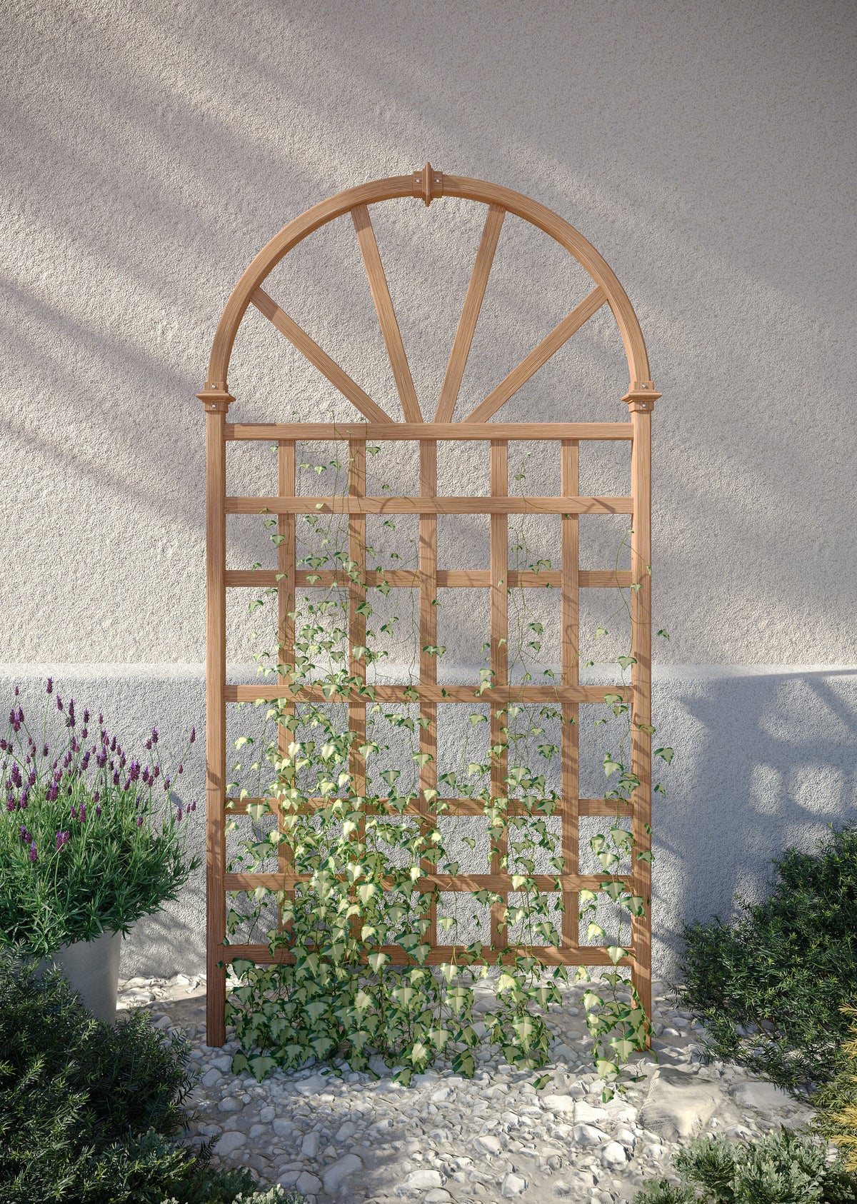 savannah plastic elevated planter with trellis Savannah Trellis